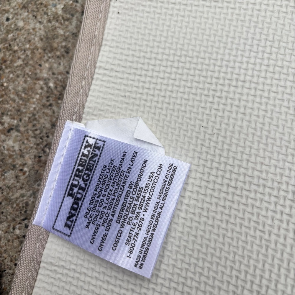 Purely Indulgent Bath Mat 24x36 Oxford Tan Non-Skid Machine Washable 1890404 - Picture 5 of 5